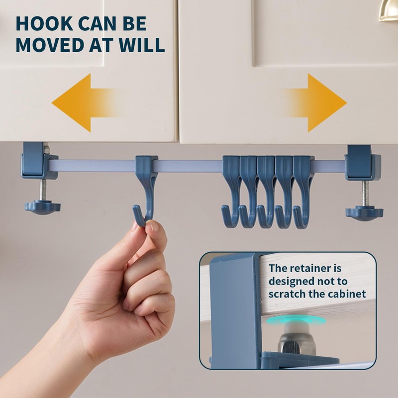 Kitchen Hook Rack, Hanging Kitchen Utensils, Hook Rail Kitchen No