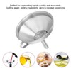 Stainless Steel Funnel with Strainer, Large Wide Mouth, Thickened Household