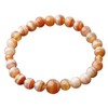 Nakago E-121 Gemstone Bracelet Banded Agate, 0.2 inch (6 mm)
