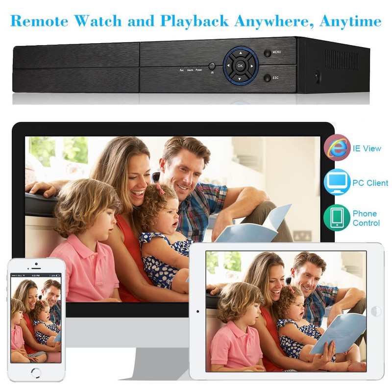 8CH 1080P 5-in-1 HD Analog Hybrid DVR&NVR Support 5MP IP