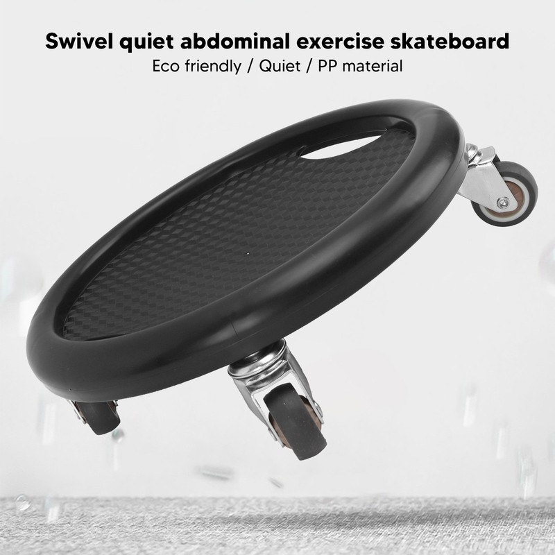 Abdominal Exercise Skateboard Wheel Board 4 Rollers 360 Degrees Swivel