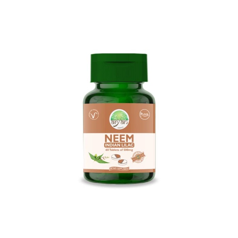 Aryan Herbals Neem (Indian Lilac) 60 Tablets of 500 MG