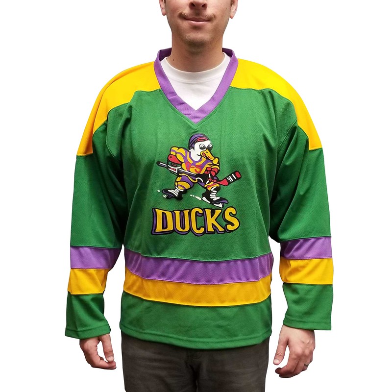 Greg Goldberg #33 Ducks Hockey Jersey -Adult 2XL Green