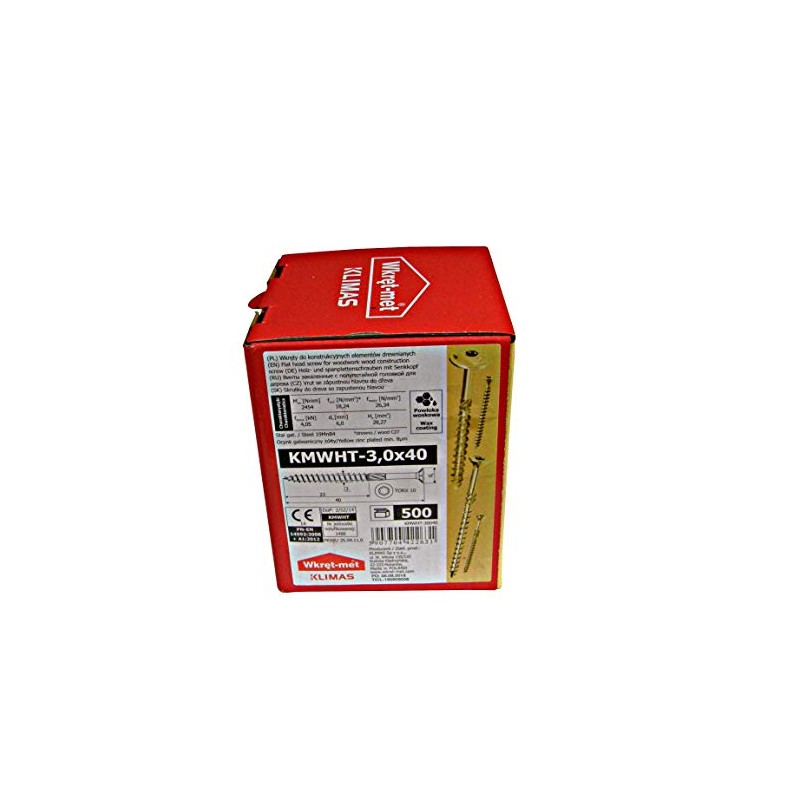 Torx Chipboard Screw 3.0 x 40 mm Pack of 500