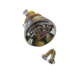 Axegrinderz Chrome Electrosocket Jackplate with Pure Tone Full-contact Output Jack