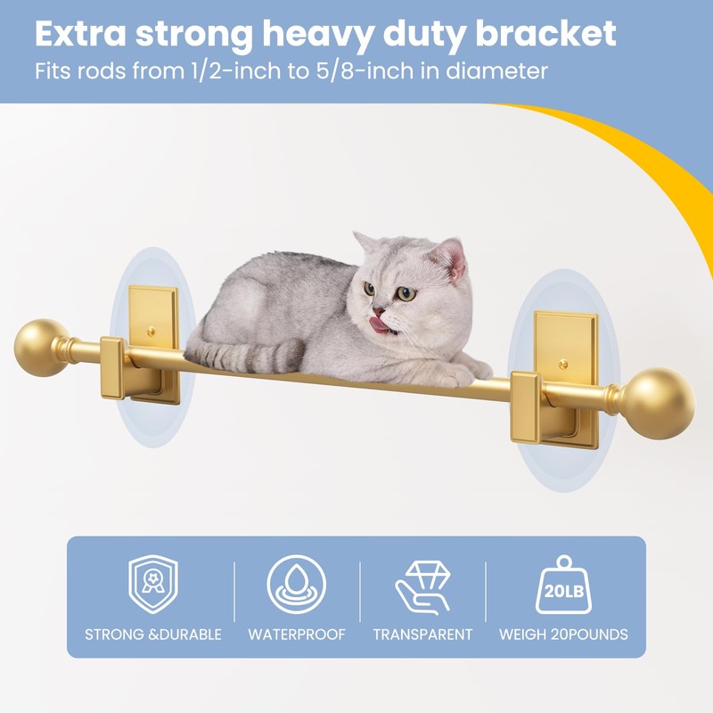 TKZTKZ No Drilling Curtain Rod Brackets:Self Adhesive Curtain Rod Holders