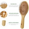 Juego de 4 Cepillos y Peines de Bambú para Cabello