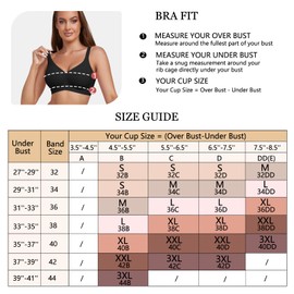 Gailife Comfortable Bra for Women Wireless Bras Seamless No Underwire Supportive Full Coverage Regular and Plus Size -Skin Color-L