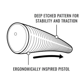 Lamkin Deep Etched Paddle Putter Golf Grip - Blue, Gray or Red - Red