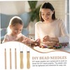 FOMIYES 2sets Threaded Tool Sewing Bead Threading Tool Bead Threading