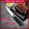 Medium Steak Knives Set of 2, 4.5 Inch High-Carbon Stainless