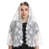 Mantveil White Spanish Style Floral Lace Mantilla Chapel Veils Classic