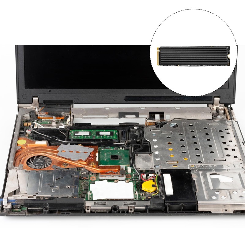 sourcing map M.2 2280 nvme SSD Heatsink Cooler with Thermal