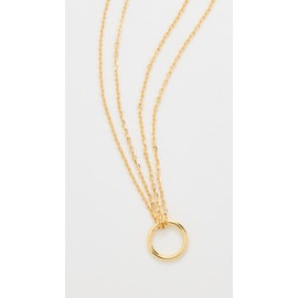 SHASHI Women's Circle Necklace, Gold, One Size