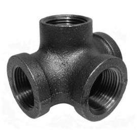Jinan 1/2" Side Outlet TEE BLACK MALLEABLE IRON fitting pipe npt