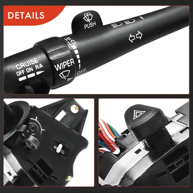 A-Premium Multifunction Switch Turn Signal Switch, Headlight Beam, Cruise Control,