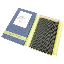 Araji Umekodo Smokeless Incense Bamboo Charcoal Invigorating Lemongrass 2.1 oz (60 g) #158
