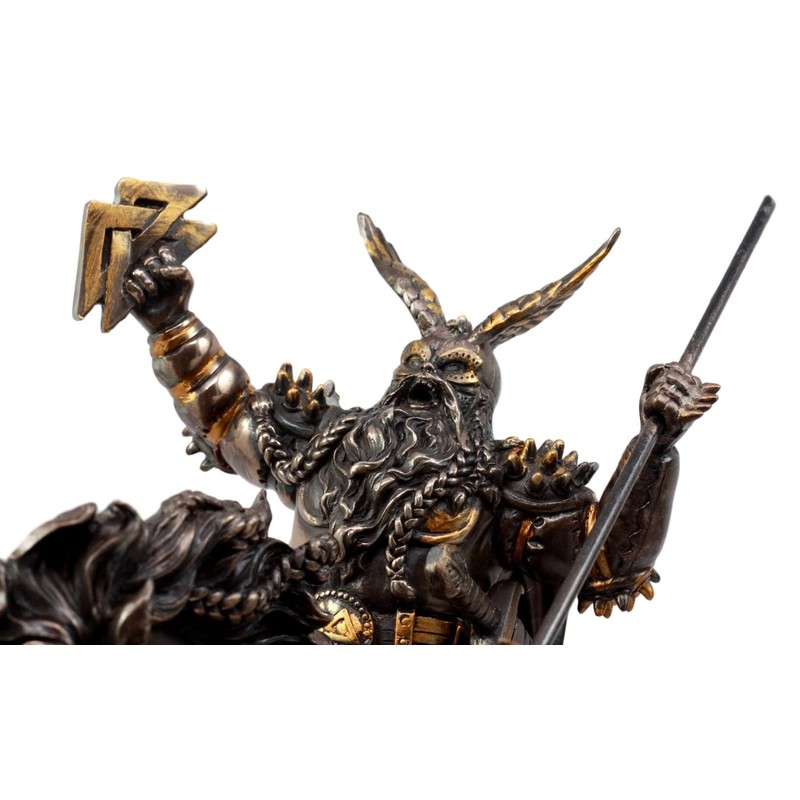 Ebros Gift Norse Viking God Battle Cry Alfather Odin Riding