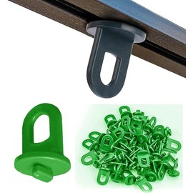Green House Twist Clips [100 Pack] for Inside Greenhouses for hanging anchors from glazing bar channels or insulation clips (100)