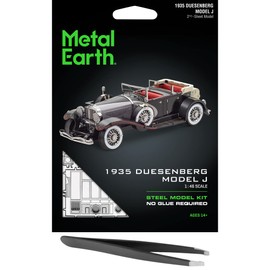 Metal Earth Fascinations 1935 Duesenberg Model J 3D Metal Model Kit Bundle with Tweezers