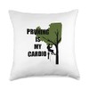 Tree Surgeon Pruning Is Cardio Funny Arborist Throw Pillow