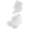 1Pc White Plastic Biscuit Mold Cat Shaped Cookie Embossing Moulds