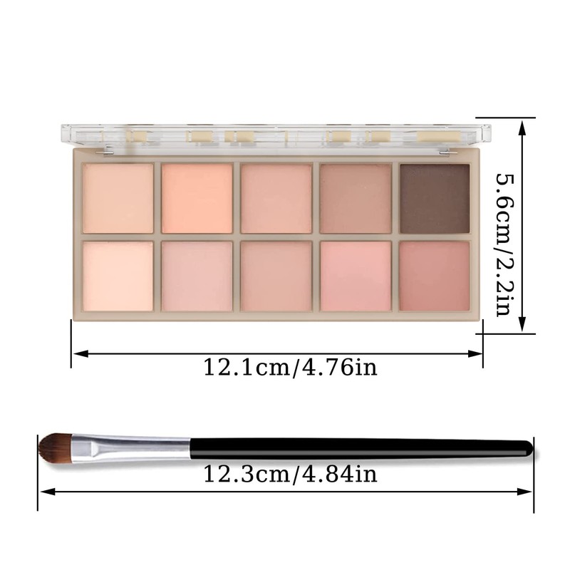 10 Colors Eyeshadow Palette Matte Naked Eye Shadow Makeup,High Pigmented,