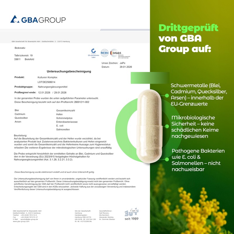 Biocreative Culture Complex without Inulin - 21 Billion CFU, 23