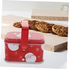 LABRIMP Holiday Decorative Tin Cookie Tins Lids Christmas Treat Magnetic