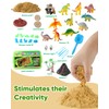 sikmcle Dinosaur Sensory Bin Toy for Kids Dinosaur Toys and