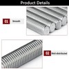 TA-VIGOR 4Pcs M8 x 100mm Fully Threaded Rod, 304 Stainless