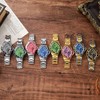 MASTOP Unique Watches for Men Waterproof Stainless Steel Wristwatch with