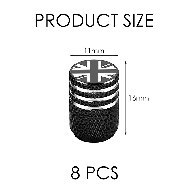 8 Pieces Tyre Valve Caps, Anti-Leak Valve Caps, Car Tyre