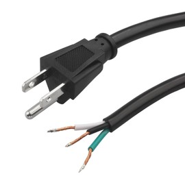 Aulpq Replacement Power Tool Cord for Drills, Sanders, Vacuums, Miter Saws, Appliances, Chop Saws, Grinders, Motors and Power Tools (8' ft, 16/3)