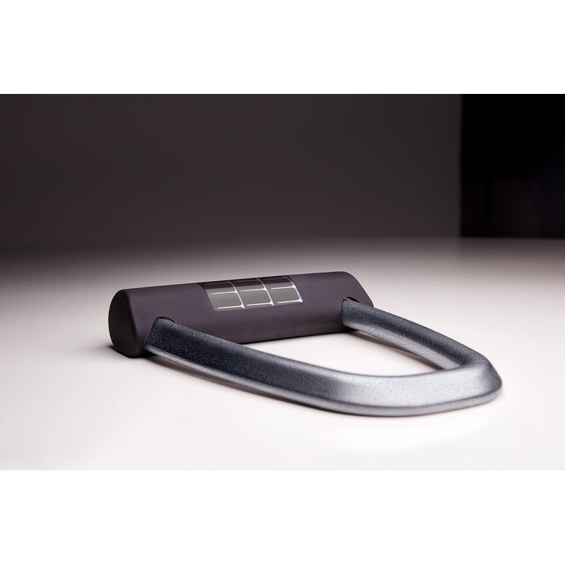 Lattis Ellipse Keyless Smart Bike Lock with Theft Detection, Charcoal