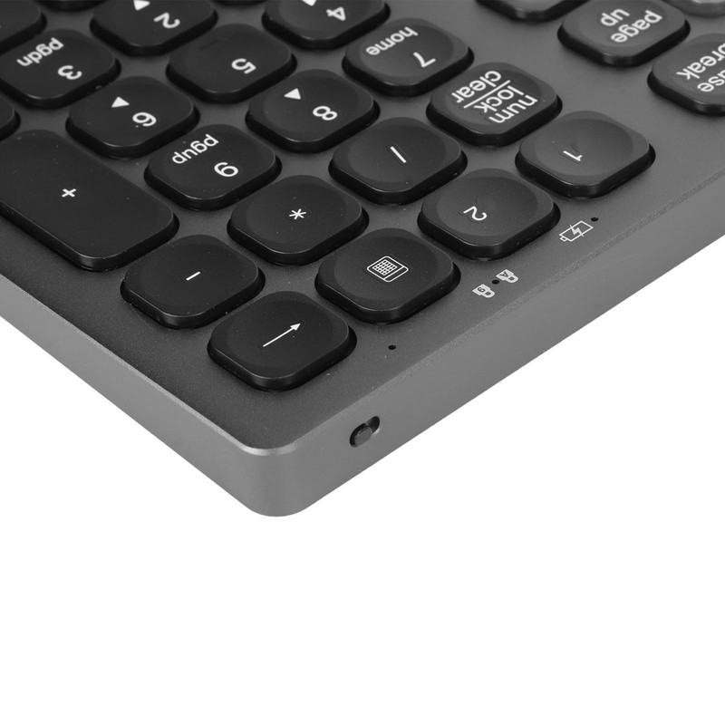Bluetooth Keyboard with Numeric Keypad Skid Resistance Pads 110 Keys