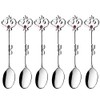 Takakuwa Metal 519668 Herky Silver Teaspoon, Purple, Set of 6