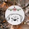 Minimal Dog Christmas Ornament:_#27 Bull Mastiff