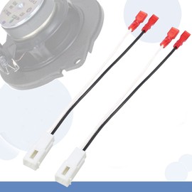 IMMK Front Dash Tweeters Speaker Wiring Harness Adapter Connector Plug Replacement for Dodge Ram Jeep Cherokee Chrysler 2005-2022 Aftermarket Dash Tweeters Audio Cable Plug - 2 Pack