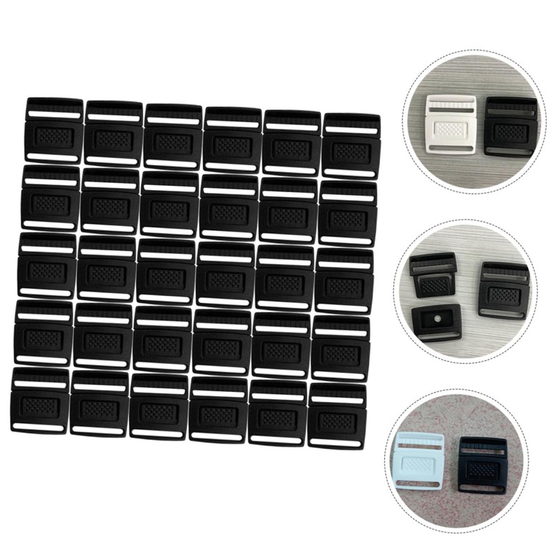 STOBOK Buckles 100Pcs portable plastic buckle Professional Plastic Buckle center