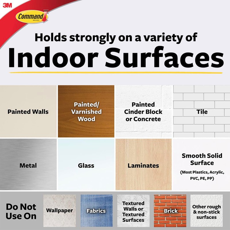 Command Picture Hanging Strips [Removable]: X-Large [4 strip sets] (Black)