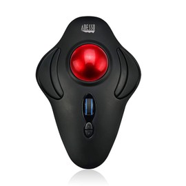 Adesso iMouse T40 Wireless Ergonomic Finger Trackball Mouse with Nano USB Receiver, Programmable 7 Button Design, and 5 Level DPI Switch, for Left and Right Hand