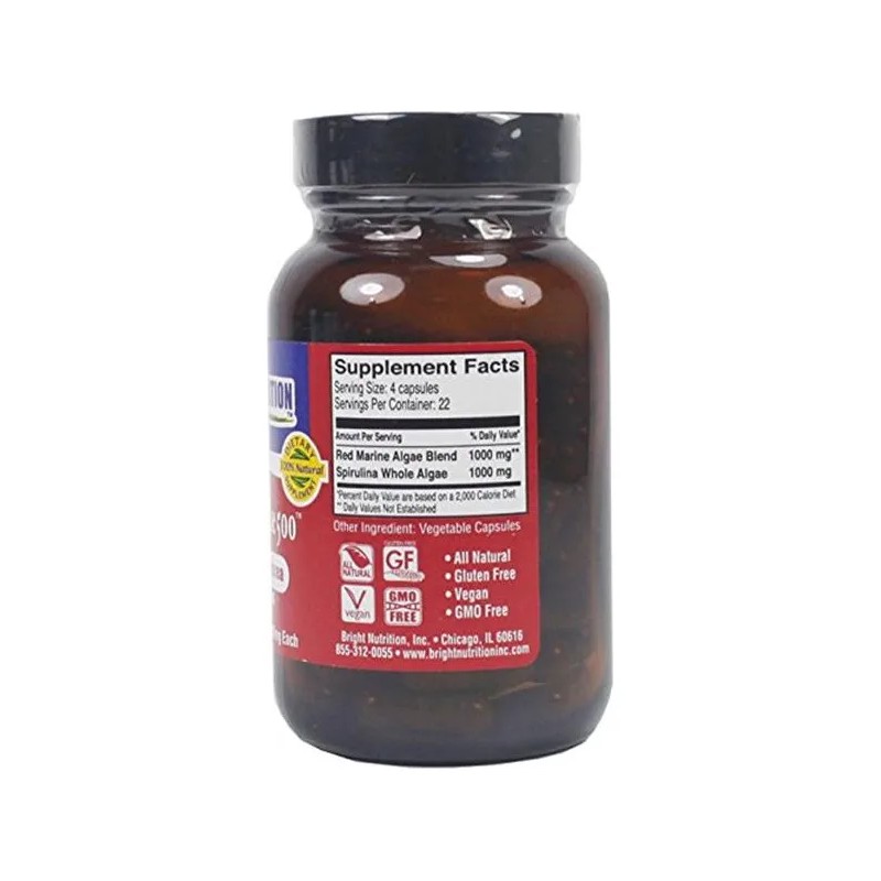 Bright Nutrition Alga Marina Roja 500mg 90 Cápsulas