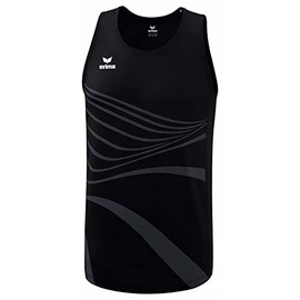 Erima Canotta Funzionale Racing 2.0 Singlet, Nero, 164 Unisex - Bambini e Ragazzi