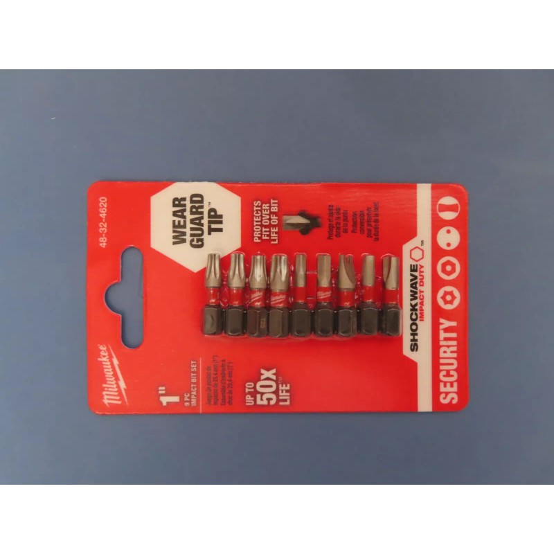 Milwaukee Shockwave Impact  Security Insert Bit Set 9 pieces #