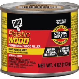 DAP Plastic Wood Filler Paintable Sandable Wall Nail Holes NATURAL 4 oz 21502