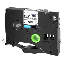 SuperInk 1 Pack Compatible for Brother HSe-231 HSe231 HS-231 HS231 Black on White Heat Shrink Tube Label Tape use in PT-D210 PT-D400 PT-E300 PT-E500 PT-P750WVP Printer (0.46''x 4.92ft,11.7mm x 1.5m)