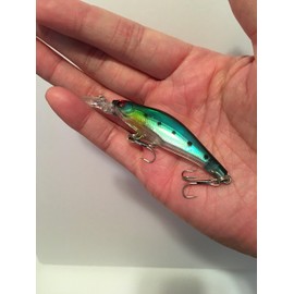 "Creek Edge" Minnow Vibration, Set of 8, 0.2 inches (8 cm), 0.2 oz (6.3 g), Super Basting Fishing (Nyjimus, Black Bass, Toio, Brown, Sakuramas, Sea Bass) Minnow Lure