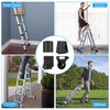 Wolec 2 Pcs Telescoping Ladder Rubber Replacement Feet - Non-Slip