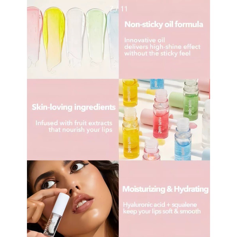 Sheglam Gloss Jelly Wow Aceite Labial Hidratante Acabado Brillante Color